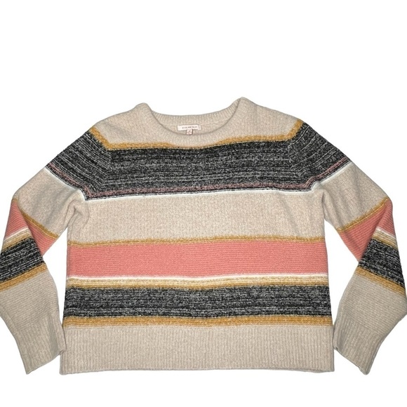 SKIES ARE BLUE Multi Colored Long Sleeve Cropped Sweater Women's Size XS - Picture 6 of 16